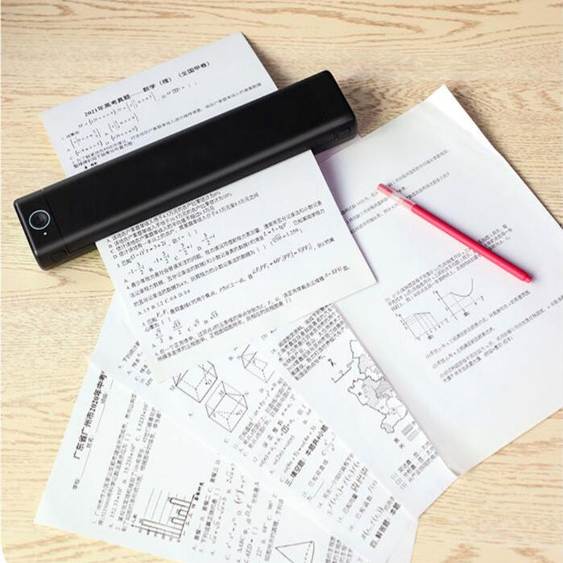 A4 Portable Printers Wireless for Travel Bluetooth-Compatible Thermal Printer, Suitable for Mobile Office,Support Tattoo Paper Phomemo M08F