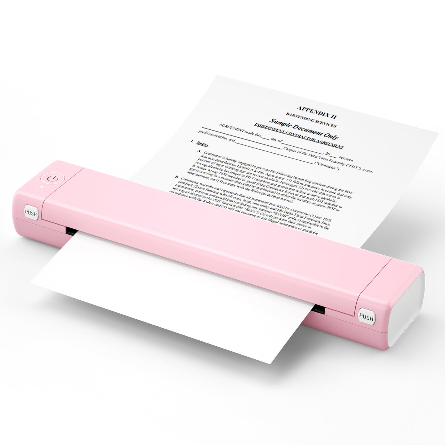 A4 Portable Printers Wireless for Travel Bluetooth-Compatible Thermal Printer, Suitable for Mobile Office,Support Tattoo Paper Phomemo M08F